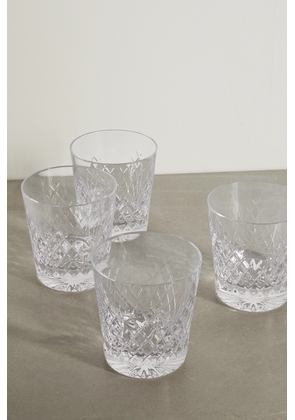 Soho Home - Barwell Set Of Four Crystal Rocks Glasses - Neutrals - One size