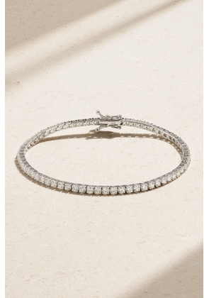 Roxanne First - 14-karat White Gold Diamond Tennis Bracelet - Silver - One size