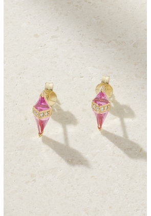 SORELLINA - Pietra 18-karat Gold, Topaz And Diamond Earrings - One size