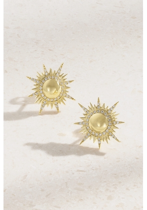 SORELLINA - Il Sole 18-karat Gold Diamond Earrings - One size