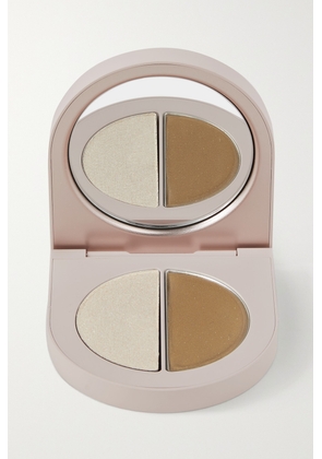 ROSE INC - Satin & Shimmer Duet Eyeshadow - Satin Cocoa & White Gold Shimmer - Multi - One size