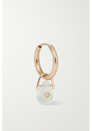 Pascale Monvoisin - Orso 9-karat Gold, Aquamarine And Diamond Single Hoop Earring - One size
