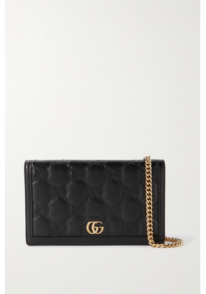 Gucci - Matelassé Leather Wallet - Black - One size