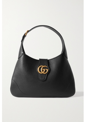 Gucci - Aphrodite Embellished Leather Shoulder Bag - Black - One size