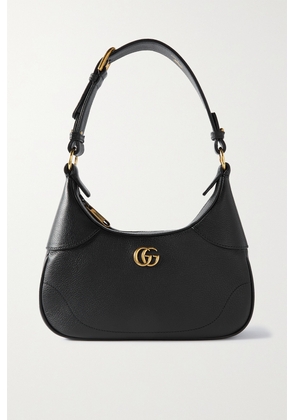 Gucci - Aphrodite Chain-embellished Textured-leather Shoulder Bag - Black - One size