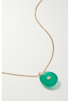 Pascale Monvoisin - Orso N°1 9-karat Rose Gold, Turquoise And Diamond Necklace - Green - One size