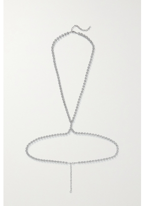 LELET NY - Silver-tone Swarovski Crystal Body Chain - One size