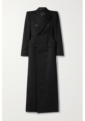 Balenciaga - Hourglass Double-breasted Wool-twill Coat - Black - FR36,FR38,FR40,FR42