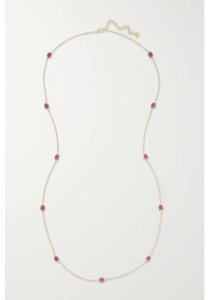 Amrapali London - Mini Rajasthan Rhodium-plated, 18-karat Gold, Ruby And Diamond Necklace - One size
