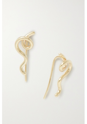 Bea Bongiasca - Short Wave 9-karat Gold Earrings - One size
