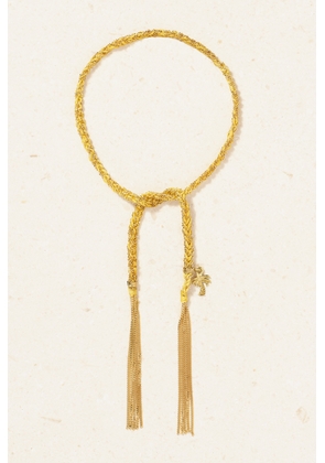 Carolina Bucci - Travel Lucky 18-karat Gold And Silk Bracelet - One size