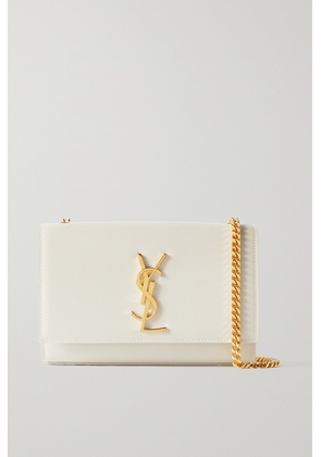 SAINT LAURENT - Kate Small Embossed-leather Shoulder Bag - White - One size