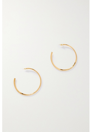 SAINT LAURENT - Gold-tone Hoop Earrings - One size