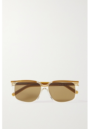SAINT LAURENT Eyewear - Square-frame Acetate Sunglasses - Brown - One size