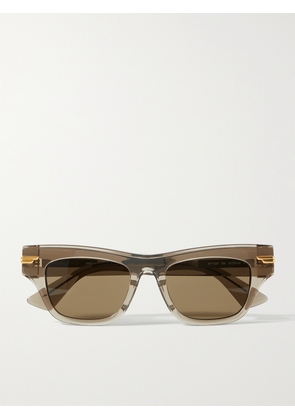 Bottega Veneta Eyewear - Square-frame Acetate Sunglasses - Brown - One size