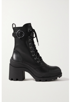 Moncler - Envile Buckled Leather Combat Boots - Black - IT36,IT36.5,IT37,IT37.5,IT38,IT38.5,IT39,IT39.5,IT40,IT40.5,IT41