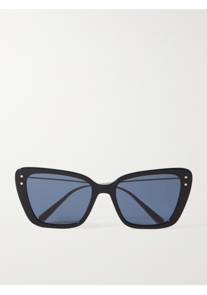 DIOR Eyewear - Missdior B5i Cat-eye Acetate And Gold-tone Sunglasses - Black - One size
