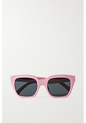 CELINE Eyewear - Oversized Square-frame Acetate Sunglasses - Pink - One size