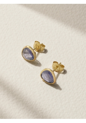 Pippa Small - Small Classic 18-karat Gold Tanzanite Earrings - Purple - One size
