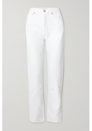 AGOLDE - + Net Sustain '90s Pinch Waist High-rise Straight-leg Organic Jeans - White - 23,24,25,26,27,28,29,30,31,32