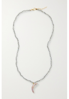 Andrea Fohrman - 14-karat Gold, Labradorite And Amethyst Necklace - One size