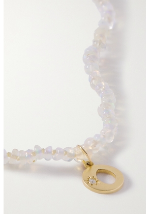 Andrea Fohrman - 14-karat Gold, Opal And Diamond Necklace - One size