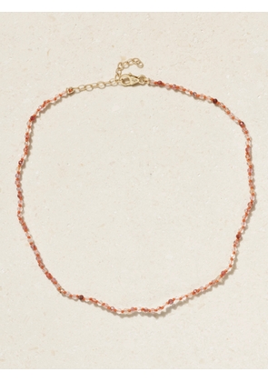 Andrea Fohrman - 14-karat Gold Quartz Necklace - Brown - One size