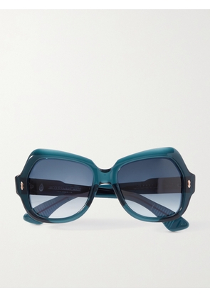 Jacques Marie Mage - Perreti Butterfly-frame Acetate Sunglasses - Blue - One size