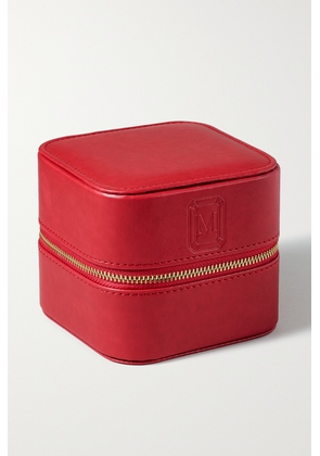 Mateo - Vegan Leather Jewelry Case - Red - One size