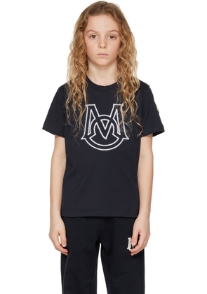 Moncler Enfant Kids Navy Embroidered T-Shirt
