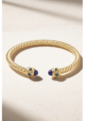 David Yurman - Renaissance 18-karat Gold, Topaz And Lapis Lazuli Bracelet - One size