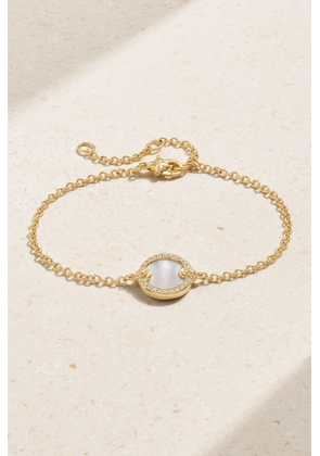 David Yurman - Elements Center Station 18-karat Gold, Mother-of-pearl And Diamond Bracelet - One size