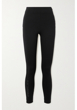 Moncler Grenoble - Printed Stretch-jersey Leggings - Black - x small,small,medium,large,x large