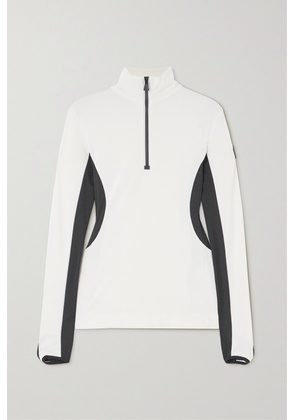 Moncler Grenoble - Color-block Stretch-jersey Base Layer - White - xx small,x small,small,medium,large,x large,xx large