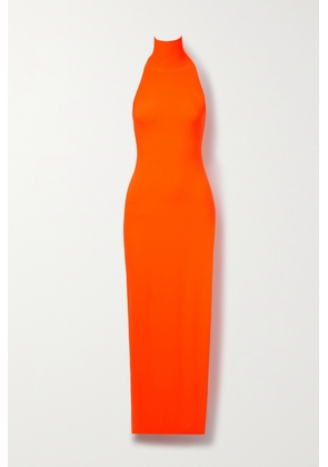 Norma Kamali - Stretch-jersey Turtleneck Midi Dress - Orange - xx small,x small,small,medium,large,x large