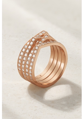 Repossi - Antifer 18-karat Rose Gold Diamond Ring - 52,54