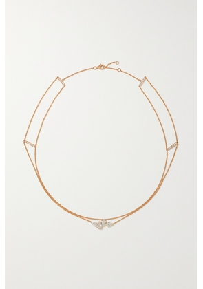 Repossi - Serti Sur Vide 18-karat Rose Gold Diamond Necklace - One size