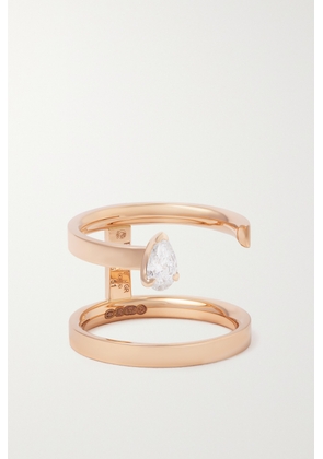Repossi - Serti Sur Vide 18-karat Rose Gold Diamond Ring - 51,53