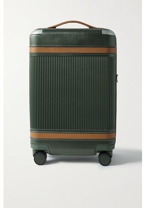Paravel - + Net Sustain Aviator Carry-on Vegan Leather-trimmed Recycled Hardshell Suitcase - Green - One size