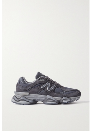 New Balance - 9060 Leather-trimmed Suede And Mesh Sneakers - Gray - US4,US4.5,US5,US5.5,US6,US6.5,US7,US7.5,US8,US8.5,US9,US9.5,US10,US10.5,US11