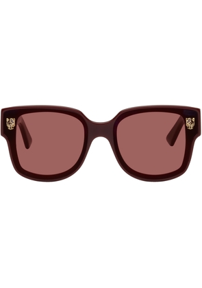 Cartier Burgundy Square Sunglasses