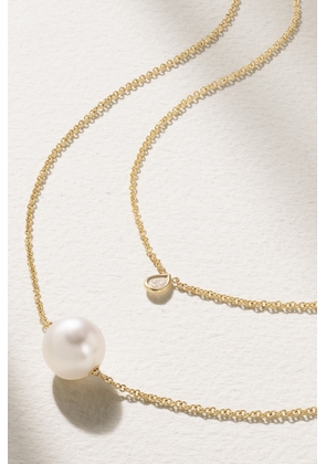 Mizuki - Layered 14-karat Gold, Pearl And Diamond Necklace - One size