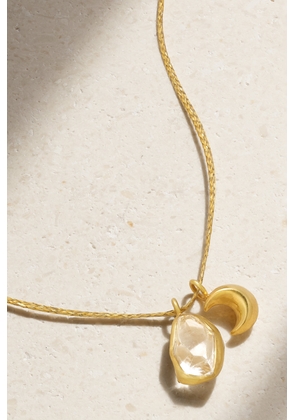 Pippa Small - 18-karat Gold Herkimer Diamond Necklace - One size