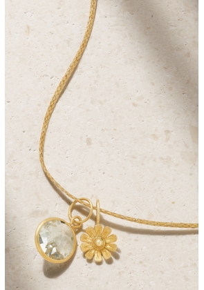 Pippa Small - 18-karat Gold Aquamarine Necklace - One size