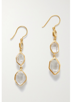 Pippa Small - 18-karat Gold Herkimer Diamond Earrings - One size