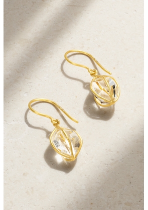 Pippa Small - 18-karat Gold Herkimer Diamond Earrings - One size