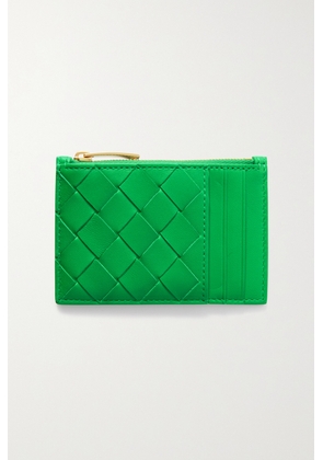 Bottega Veneta - Intrecciato Leather Cardholder - Green - One size
