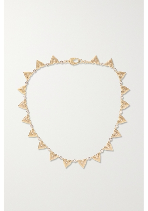Marlo Laz - Southwestern Heart 14-karat Gold Diamond Choker - One size