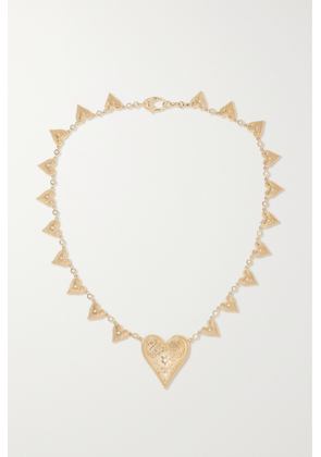 Marlo Laz - Southwestern Heart 18-karat Gold Diamond Necklace - One size
