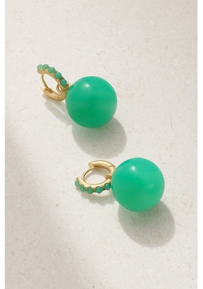 Irene Neuwirth - Gumball 18-karat Gold Chrysoprase Hoop Earrings - Green - One size